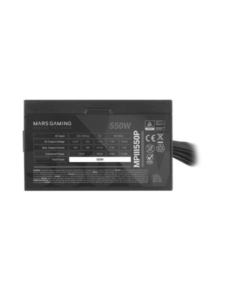 Fuente de alimentación 550W Mars Gaming MPIII550P