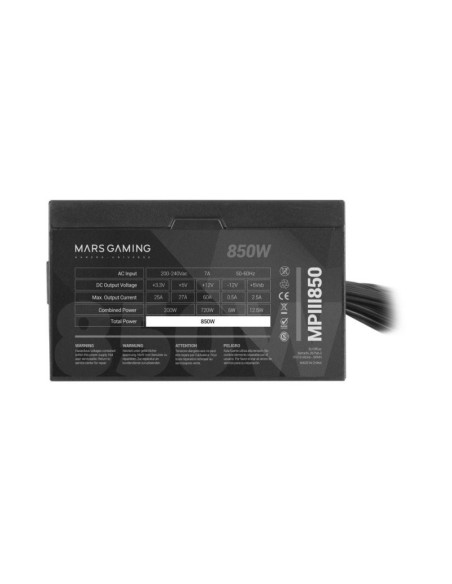 Fuente de alimentación 850W Mars Gaming MPIII850