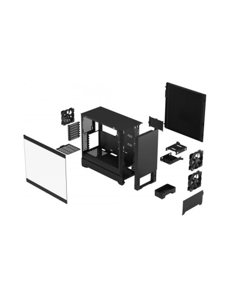 Caja para PC Fractal Design Pop Silent Black TG (Clear Tint) ATX