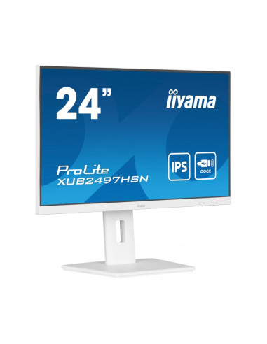 Monitor Iiyama ProLite XUB2497HSN Blanco 23.8" Full HD 100Hz Dock USB Ad