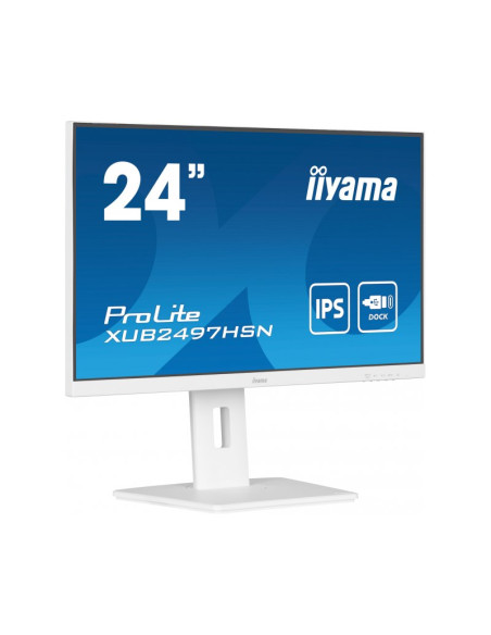 Monitor Iiyama ProLite XUB2497HSN Blanco 23.8" Full HD 100Hz Dock USB Ad