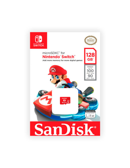 MicroSD Sandisk Nintendo (Super Mario Mushroom) 128GB