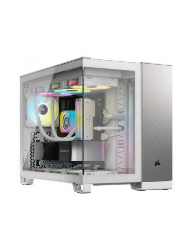 Caja para PC Corsair 2500X Blanco/Aluminio Micro-ATX