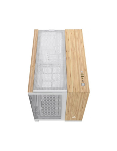 Caja para PC Corsair 2500X Blanco/Nogal Micro-ATX