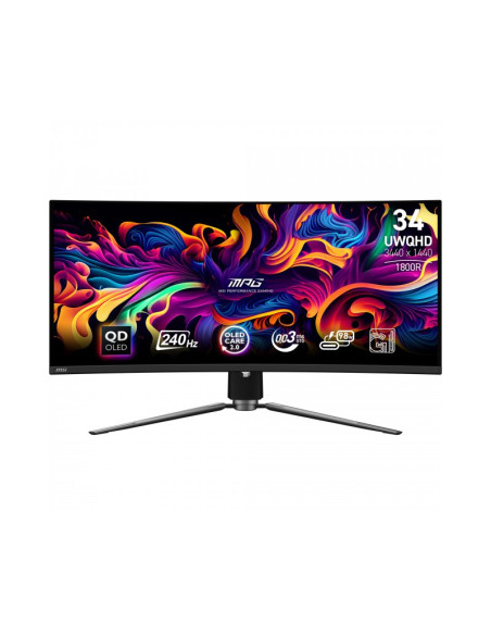 Monitor curvo MSI MPG 341CQPX QD-OLED 34" UWQHD 240Hz Adaptive Sync