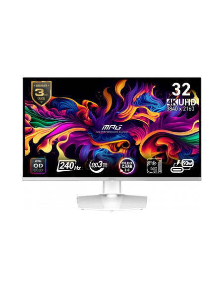 Monitor curvo MSI MPG 321CURXW QD-OLED 32" 4K UHD 240Hz Adaptive Sync