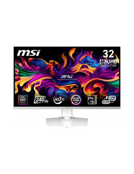 Monitor curvo MSI MPG 321CURXW QD-OLED 32" 4K UHD 240Hz Adaptive Sync