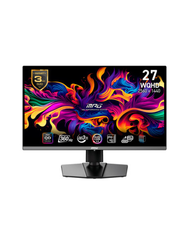 Monitor gaming MSI MPG 271QRX QD-OLED 27" WQHD 360Hz FreeSync