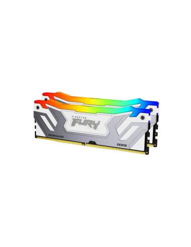Memoria Kingston Fury Renegade RGB 48GB RAM DDR5 (2x24GB) CUDIMM 8400MHz CL40 Blanca