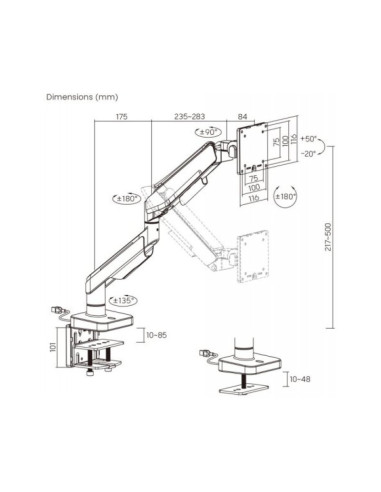 Soporte Monitor 49" Ewent EW1509