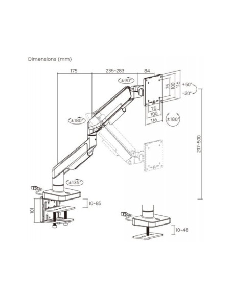 Soporte Monitor 49" Ewent EW1509