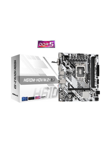 Placa base AsRock H610M-HDV/M.2+ D5 Socket 1700 Micro-ATX