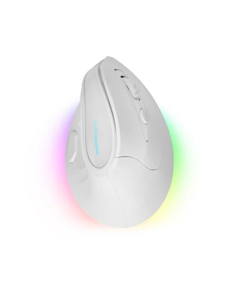 Ratón gaming inalámbrico Mars Gaming MM-SK Blanco 8400 DPI