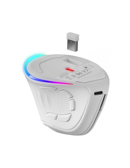 Ratón gaming inalámbrico Mars Gaming MM-SK Blanco 8400 DPI