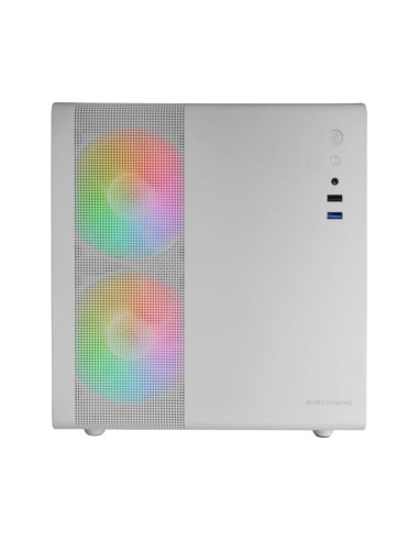 Caja para PC Mars Gaming MC-400 Blanco Micro-ATX