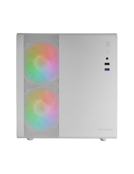 Caja para PC Mars Gaming MC-400 Blanco Micro-ATX