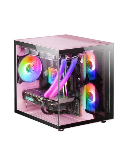 Caja para PC Mars Gaming MC-VIEW Rosa Micro-ATX
