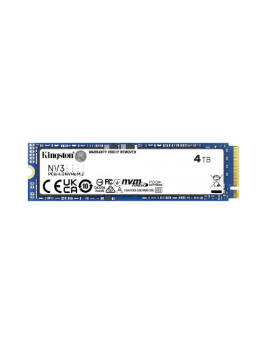 Disco duro SSD Kingston NV3 4TB NVMe Gen4.0 M.2