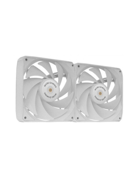 Pack de 2 ventiladores PC Mars Gaming MF-NCLX2 Blanco 120mm