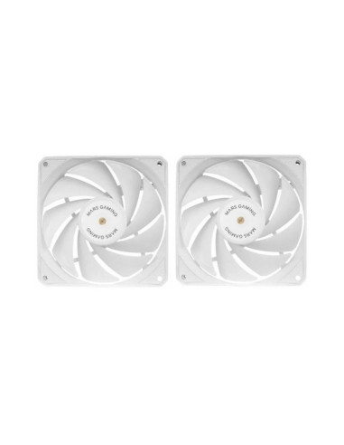 Pack de 2 ventiladores PC Mars Gaming MF-NCLX2 Blanco 120mm