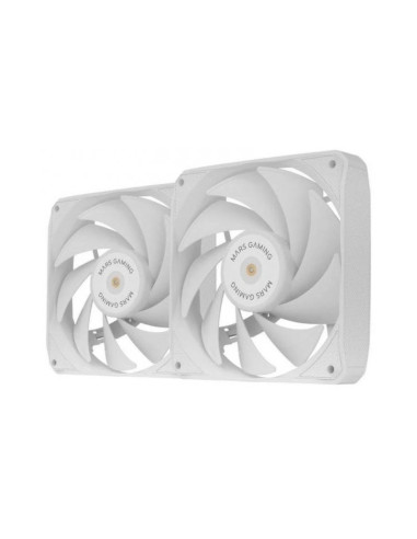 Pack de 2 ventiladores PC Mars Gaming MF-NCLX2 Blanco 120mm