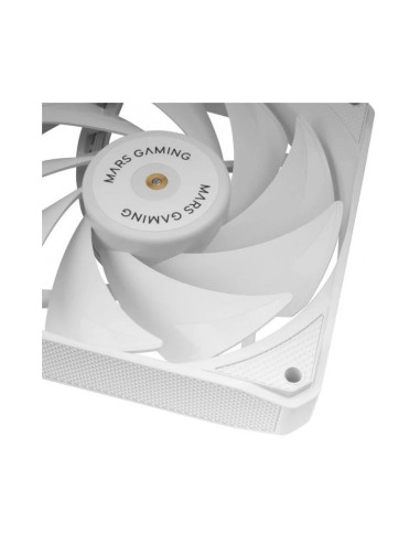 Pack de 2 ventiladores PC Mars Gaming MF-NCLX2 Blanco 120mm