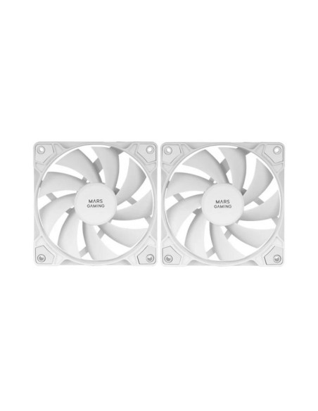 Pack de 2 ventiladores Mars Gaming MF-PROX2 Blanco 120mm