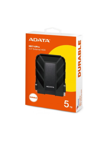 Disco duro externo Adata HD710 Pro 5TB USB 3.2 (Gen 1) Negro HDD 3.5"