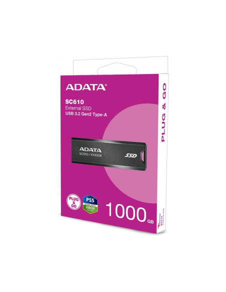 Disco duro externo Adata SC610 1TB SSD USB 3.2 (Gen 2)