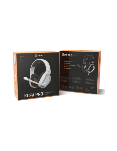 Auriculares gaming Krom Kopa Pro Blanco