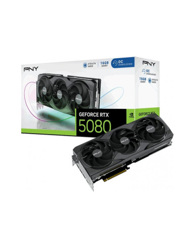 Tarjeta gráfica PNY GeForce RTX 5080 OC 16GB GDDR7 DLSS4