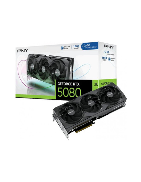 Tarjeta gráfica PNY GeForce RTX 5080 OC 16GB GDDR7 DLSS4