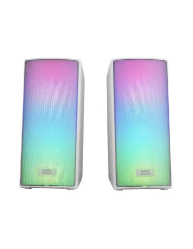Altavoces gaming Mars Gaming MSRGB2 Blanco