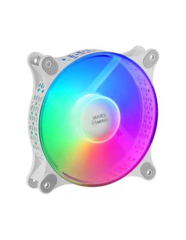 Pack de 2 ventiladores Mars Gaming MF-DUO Blanco 120mm