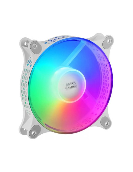Pack de 2 ventiladores Mars Gaming MF-DUO Blanco 120mm