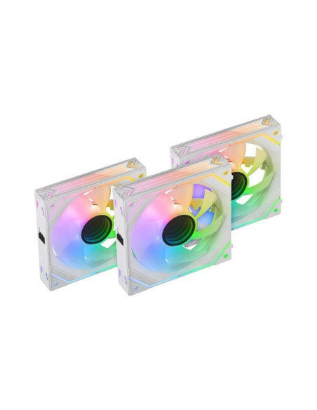 Pack de 3 ventiladores Mars Gaming MF-LINKFINITYKIT Blanco 120mm