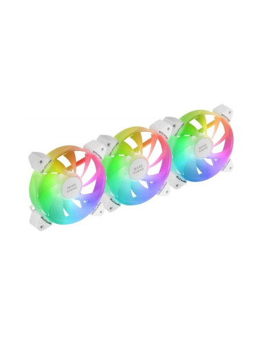 Pack de 3 ventiladores caja Mars Gaming MF-3A Blanco 120mm