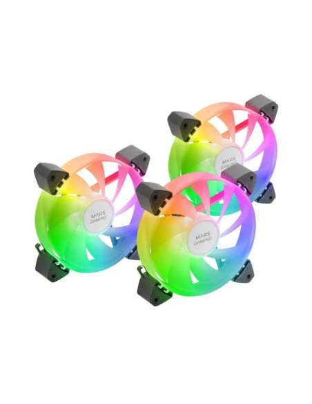 Pack de 3 ventiladores PC Mars Gaming MF-3A 120mm
