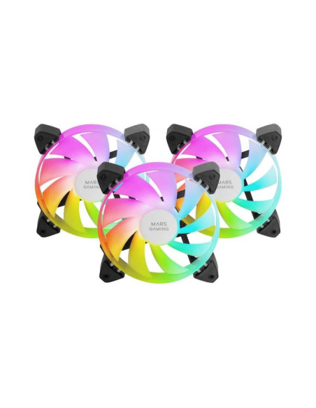 Pack de 3 ventiladores PC Mars Gaming MF-3A 120mm