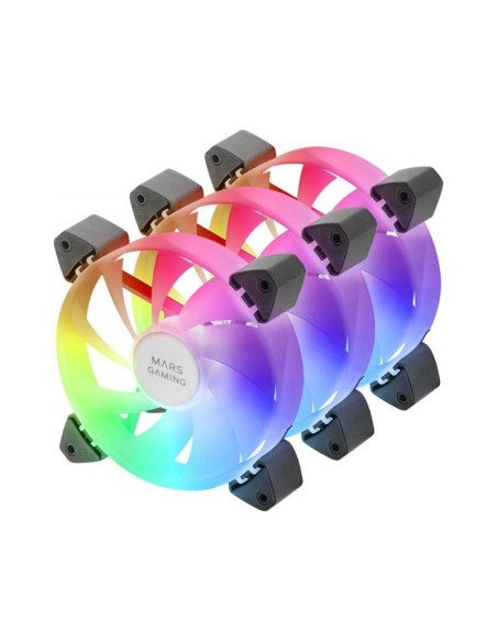 Pack de 3 ventiladores PC Mars Gaming MF-3A 120mm