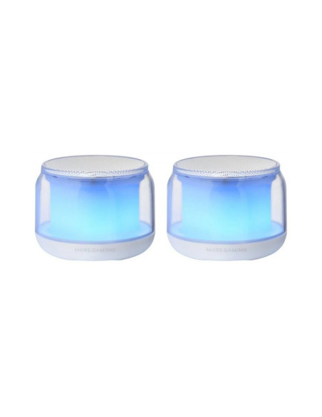 Altavoces Mars Gaming MS-AURA Blanco USB 2.0