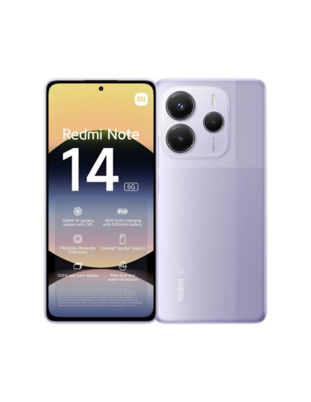 Smartphone Xiaomi Redmi Note 14 8GB 256GB Lavanda (5G)