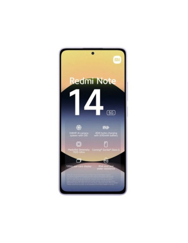 Smartphone Xiaomi Redmi Note 14 8GB 256GB Lavanda (5G)