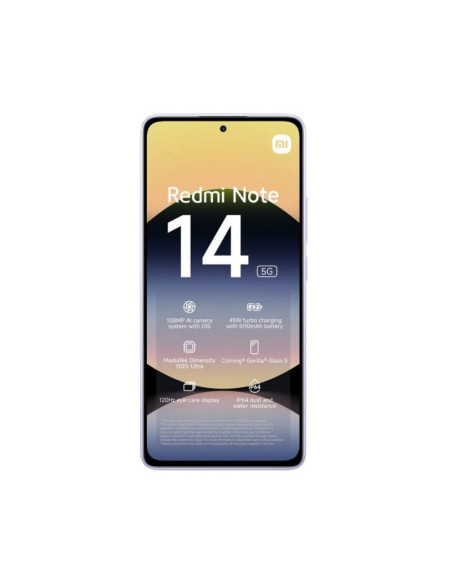 Smartphone Xiaomi Redmi Note 14 8GB 256GB Lavanda (5G)