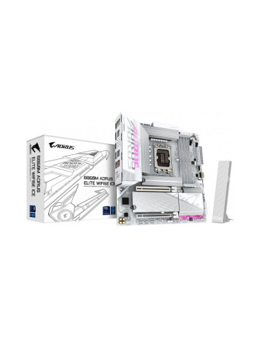 Placa base Gigabyte B860M AORUS Elite WIFI6E ICE Socket 1851 Micro-ATX