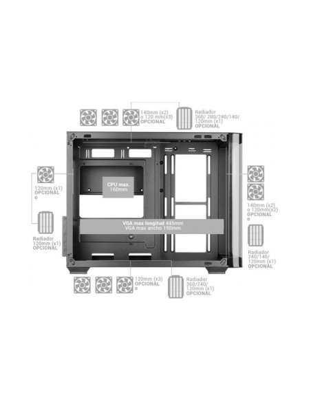 Caja para PC Mars Gaming MC-FUSION ATX