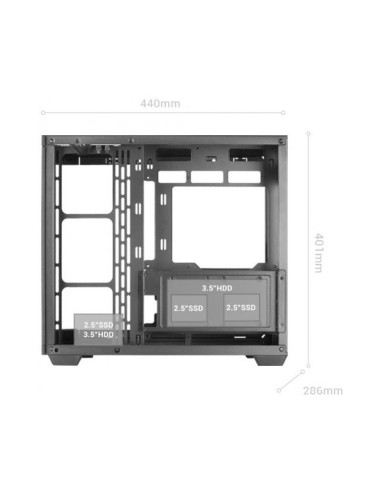 Caja para PC Mars Gaming MC3T CORE Micro- ATX