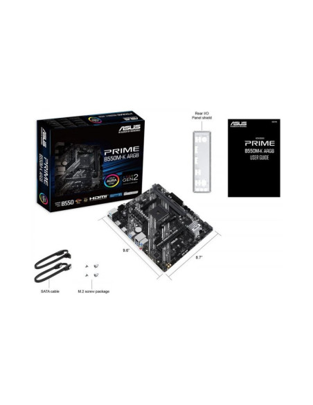 Placa Base ASUS Prime B550M-K ARGB | AM4 B550