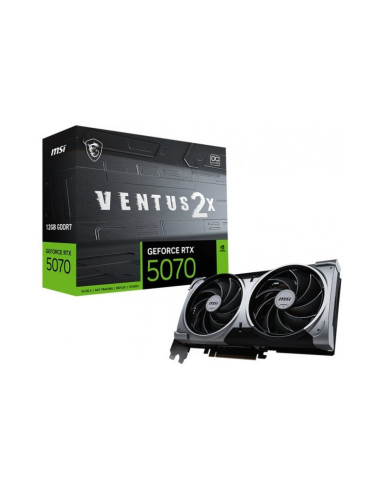 Tarjeta gráfica MSI GeForce RTX 5070 Ventus 2X OC 12GB GDDR7 DLSS4