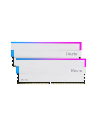 Biwin DW100 RGB 32GB (2x16GB) DDR5 6000MHz CL30 Blanca